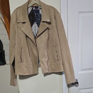 Tommy Hilfiger Tan Leather Jacket